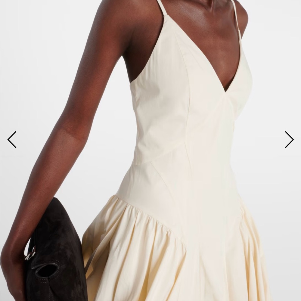Tove solene pomplin drop waist midi dress